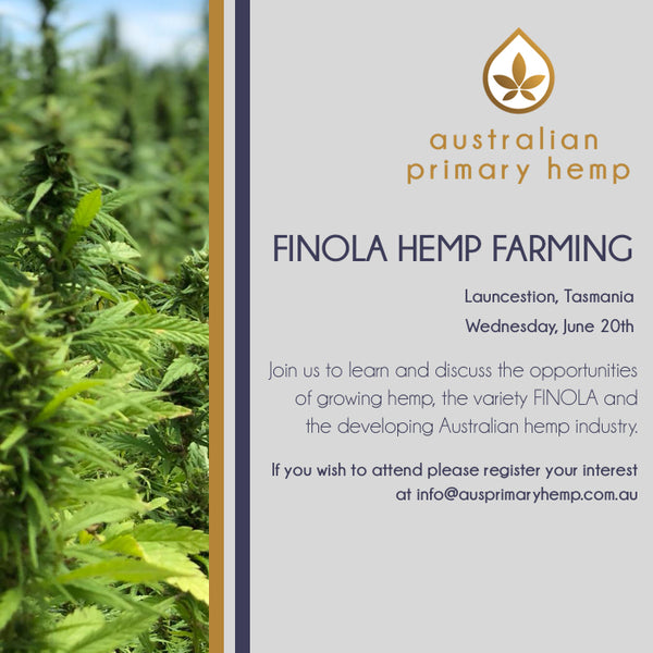 Profitable growth for FINOLA Hemp Farming in Tasmania