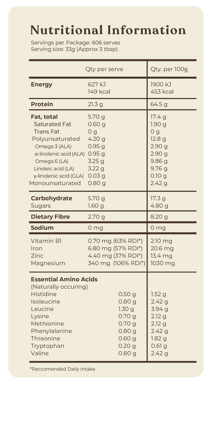 Organic Hemp Gold Protein Powder - 20kg
