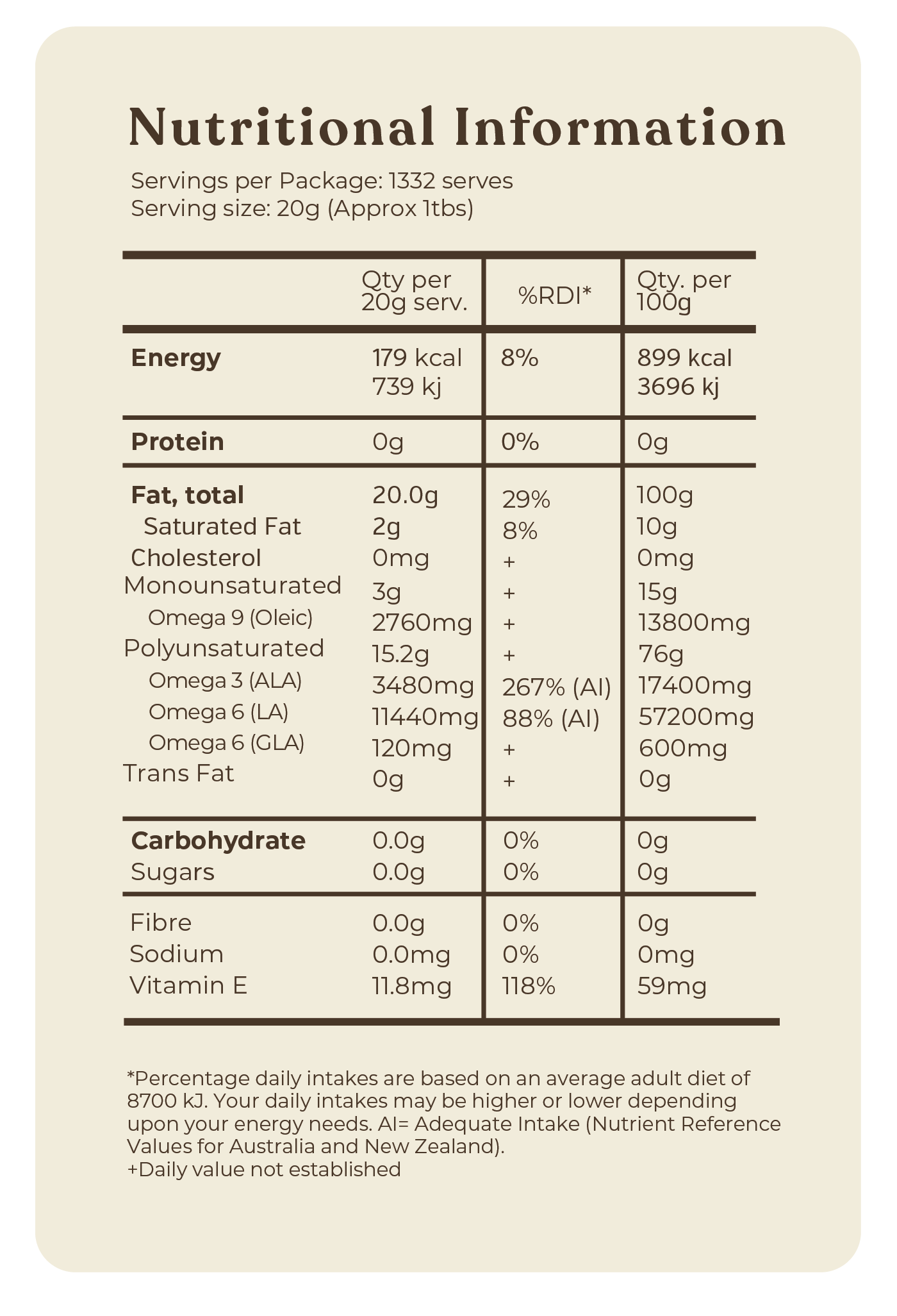 Organic Hemp Gold Seed Oil - 20L